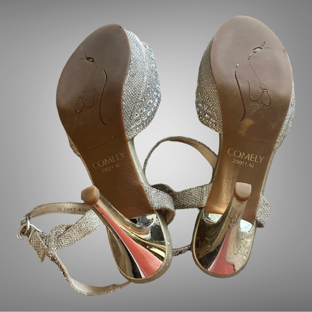 Comely Rhinestone Silver Heels - Picture 12 of 12